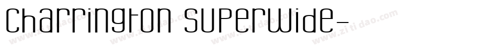 Charrington Superwide字体转换